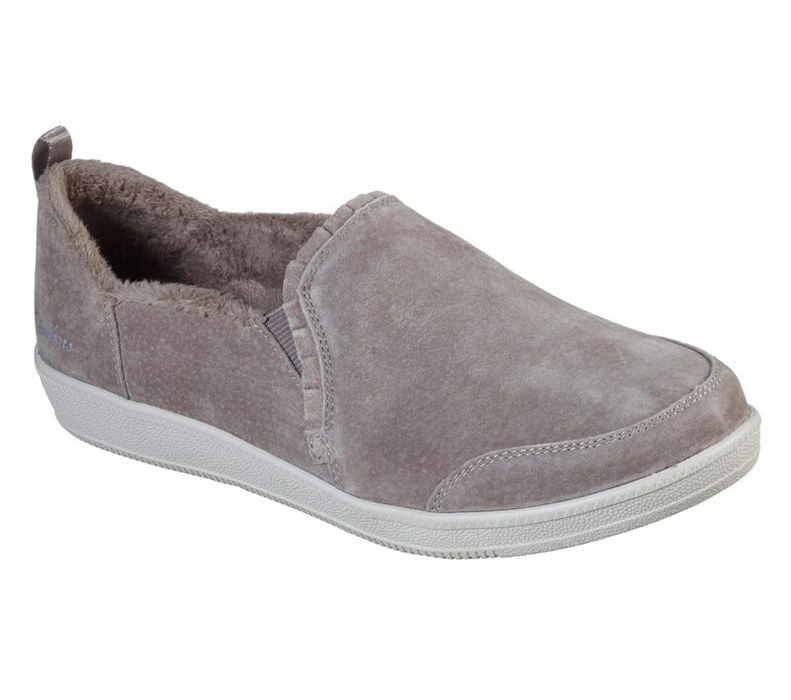 Skechers Madison Ave - Plushed - Womens Slip On Shoes Grey [AU-JM9312]